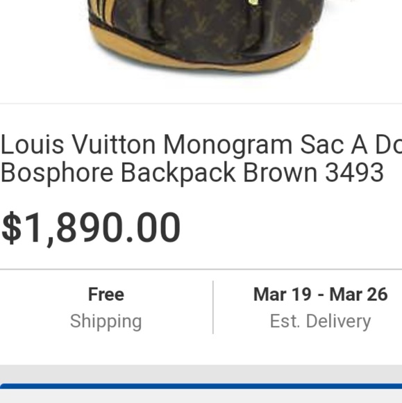 Authentic Louis VUITTON backpack - Picture 8 of 8